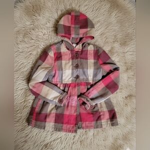 Roxy Pink and Brown Plaid Jacket